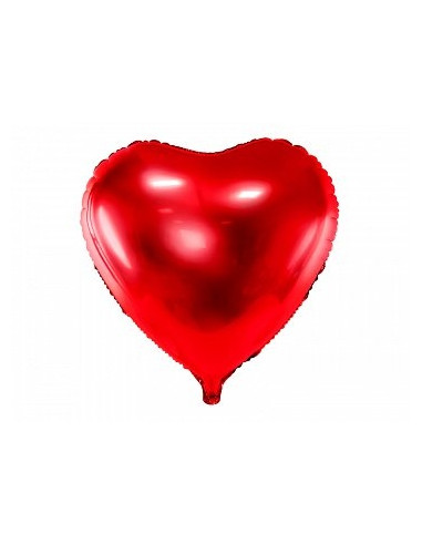 Folinis balionas ŠIRDELĖ 45cm raudonas