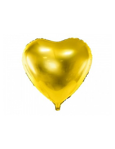 Folinis balionas ŠIRDELĖ 45cm auksinis