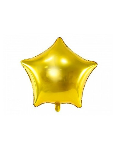 Folinis balionas ŽVAIGŽDĖ 48cm auksinė