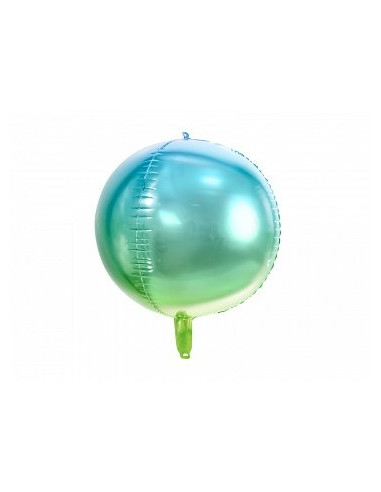 Folinis balionas OMBRE mėlyna/žalia 35cm