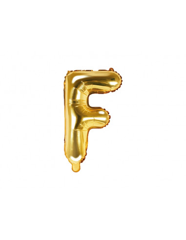 Folinis balionas raidė F aukso...