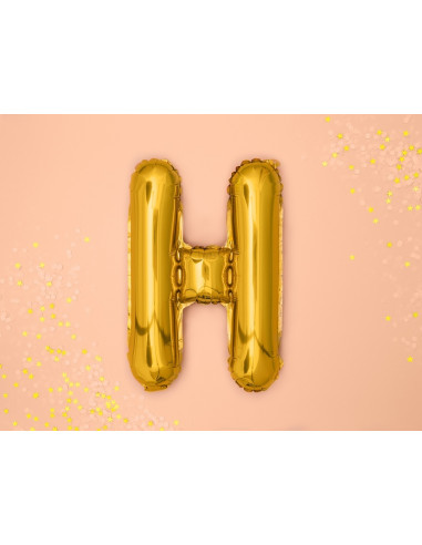 Folinis balionas-raidė H, aukso...